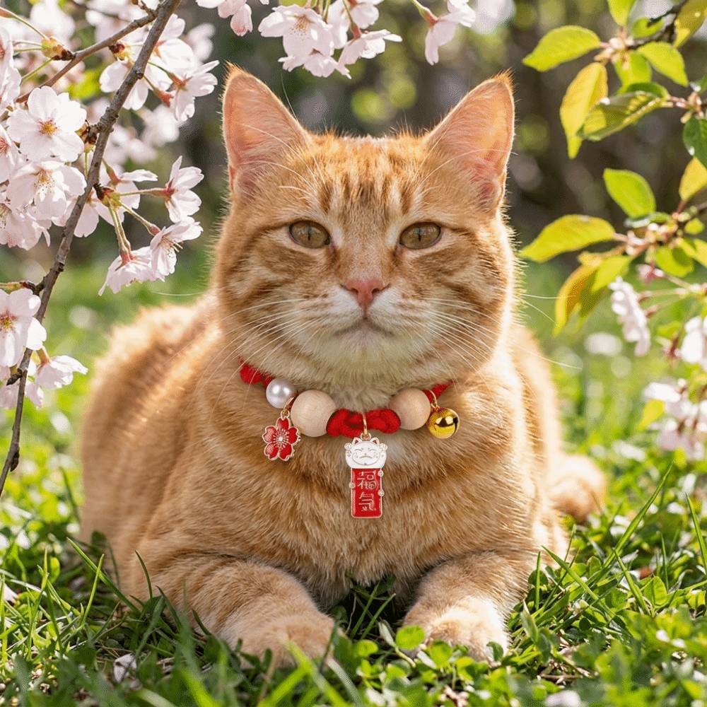 Ethnic Fashion Designer - Fashion Adjustable Cat Flea Collar Handmade