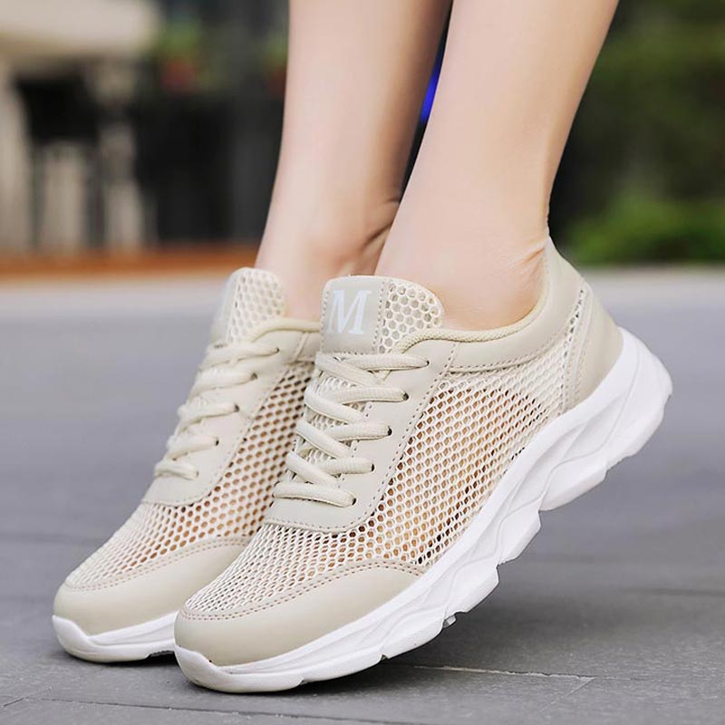 Ethnic Fashion Show Music - Summer Breathable Sneakers Women Mesh Women's