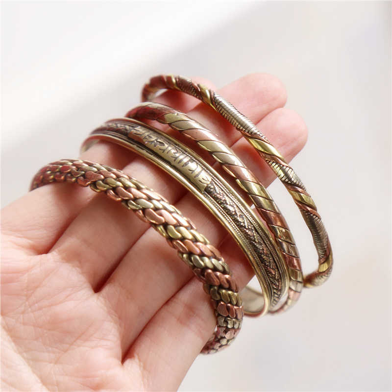 Ethnic Fashion Com - Indian Jewelry Red Copper Wrapped Open