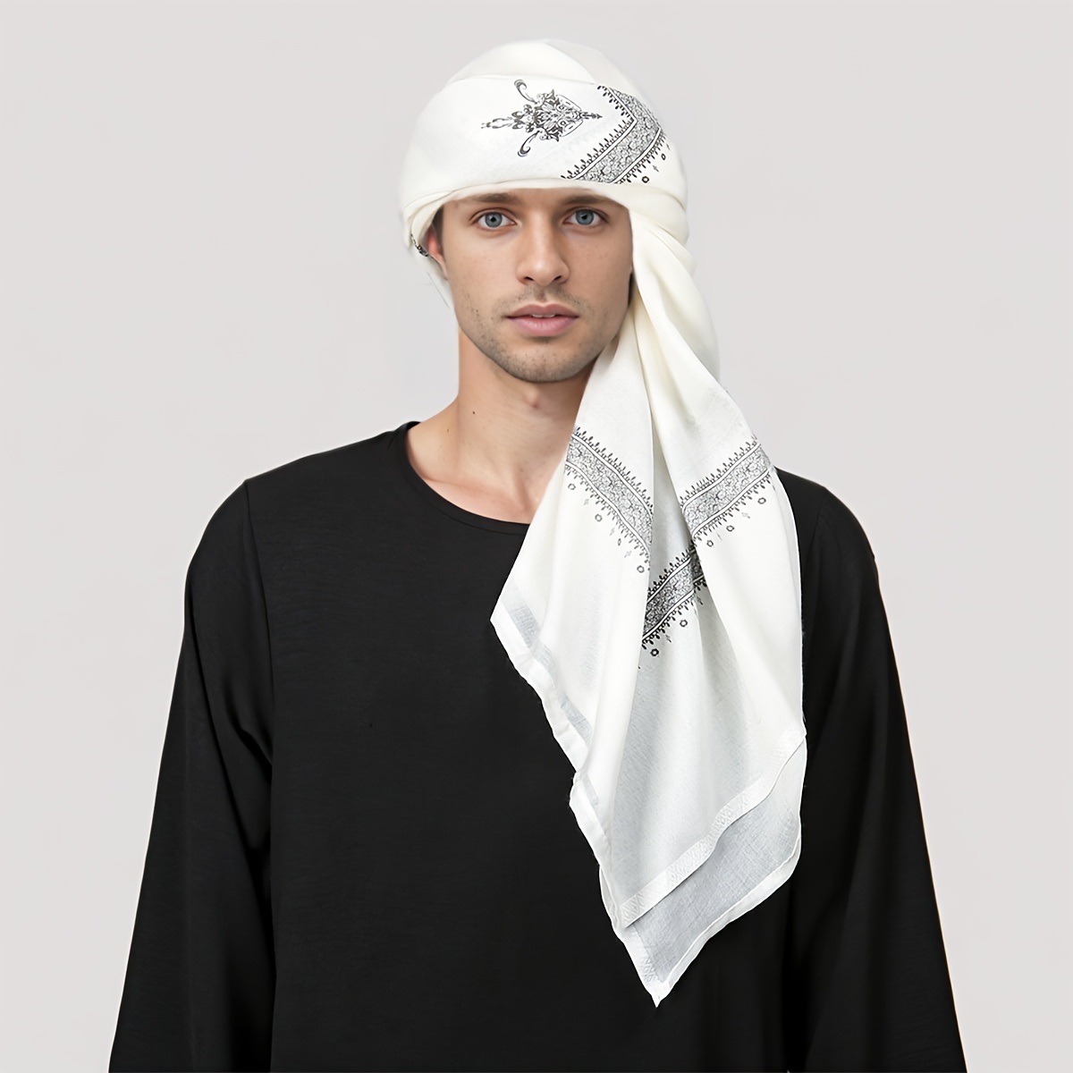 Ethnic Wear Men'S Fashion - Ethnic retro patterned men's headscarf, casual