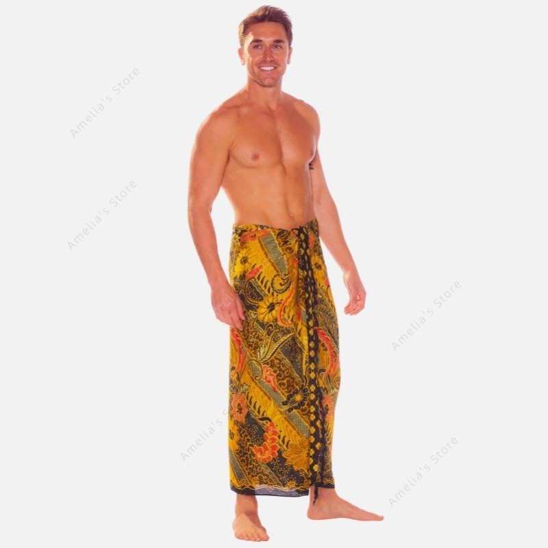 Batik Sarong Wrap - Sarongs Mens Sarong with Traditional Motif