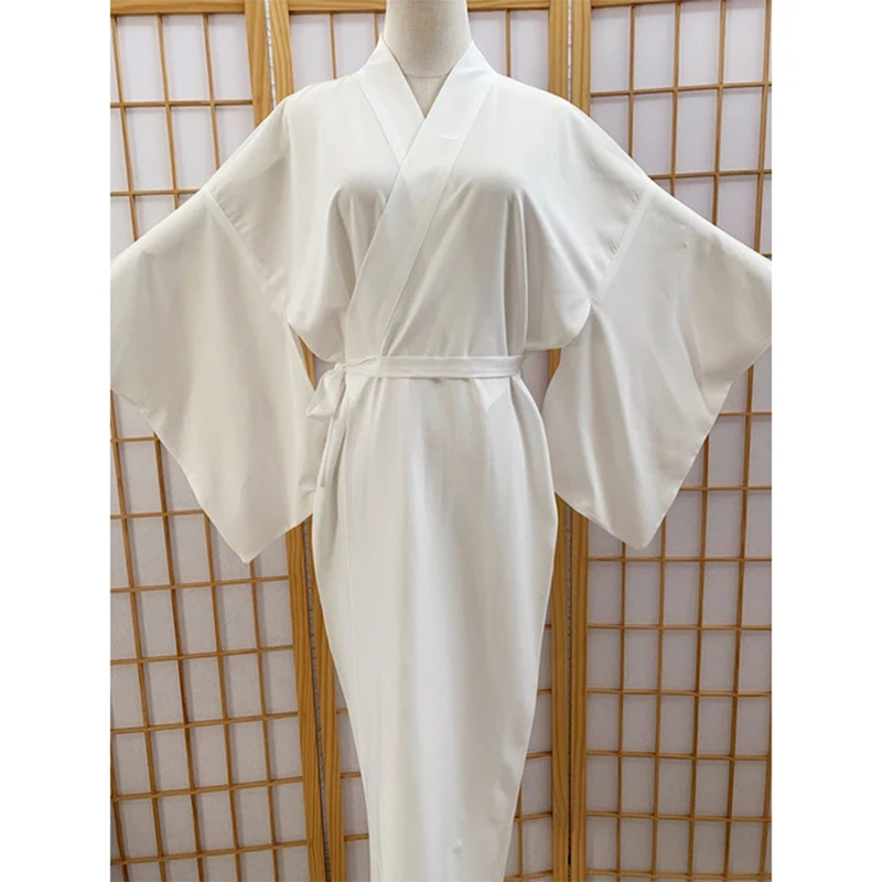 Haori Japanese Jacket - Japanese Traditional Kimono Juban Women White