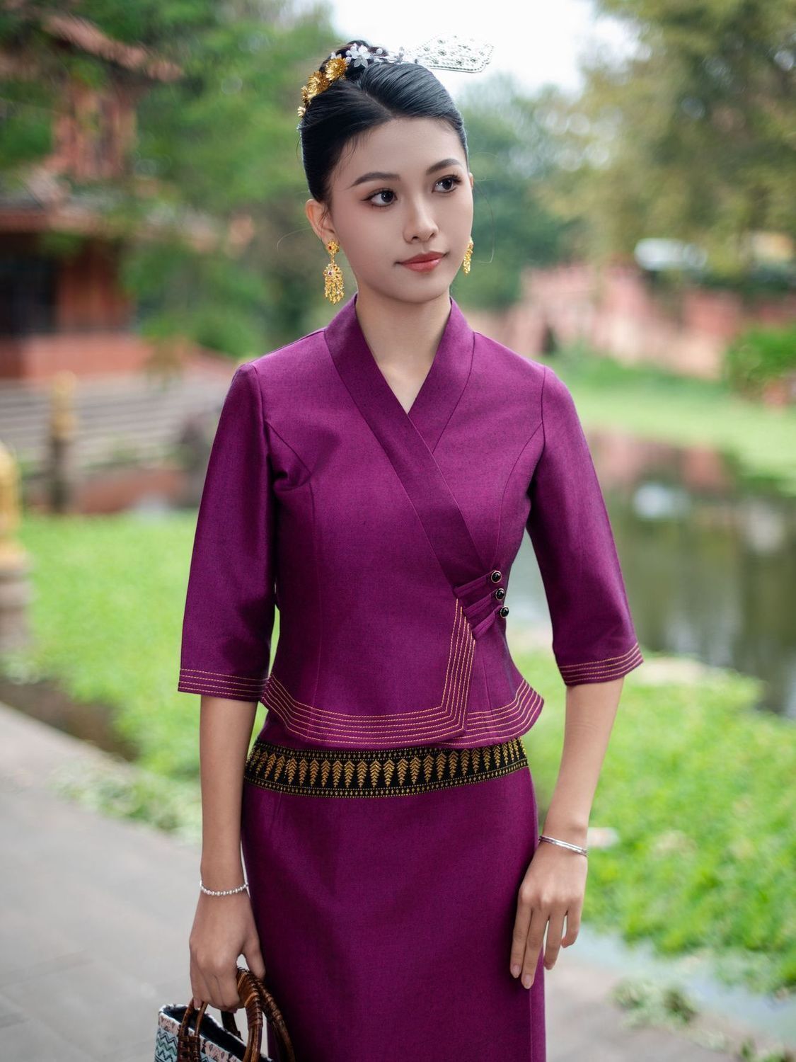 2pcs Thailand Myanmar Long-gyi - Batik Sarong Wrap reseña y precio