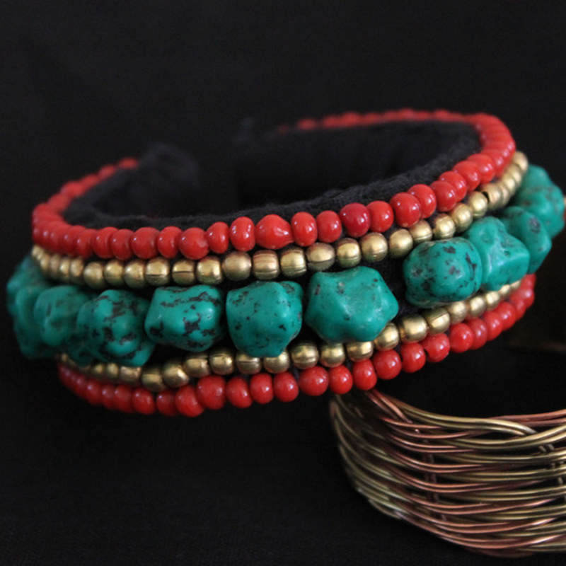 Tibetan Ethnic Handmade Bangle - Ethnic Fashion Com reseña y precio
