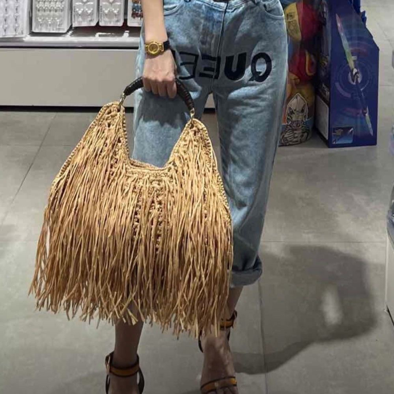 Bohemian Tassel Straw Handbag  - Ethnic Fashion Designer reseña y precio