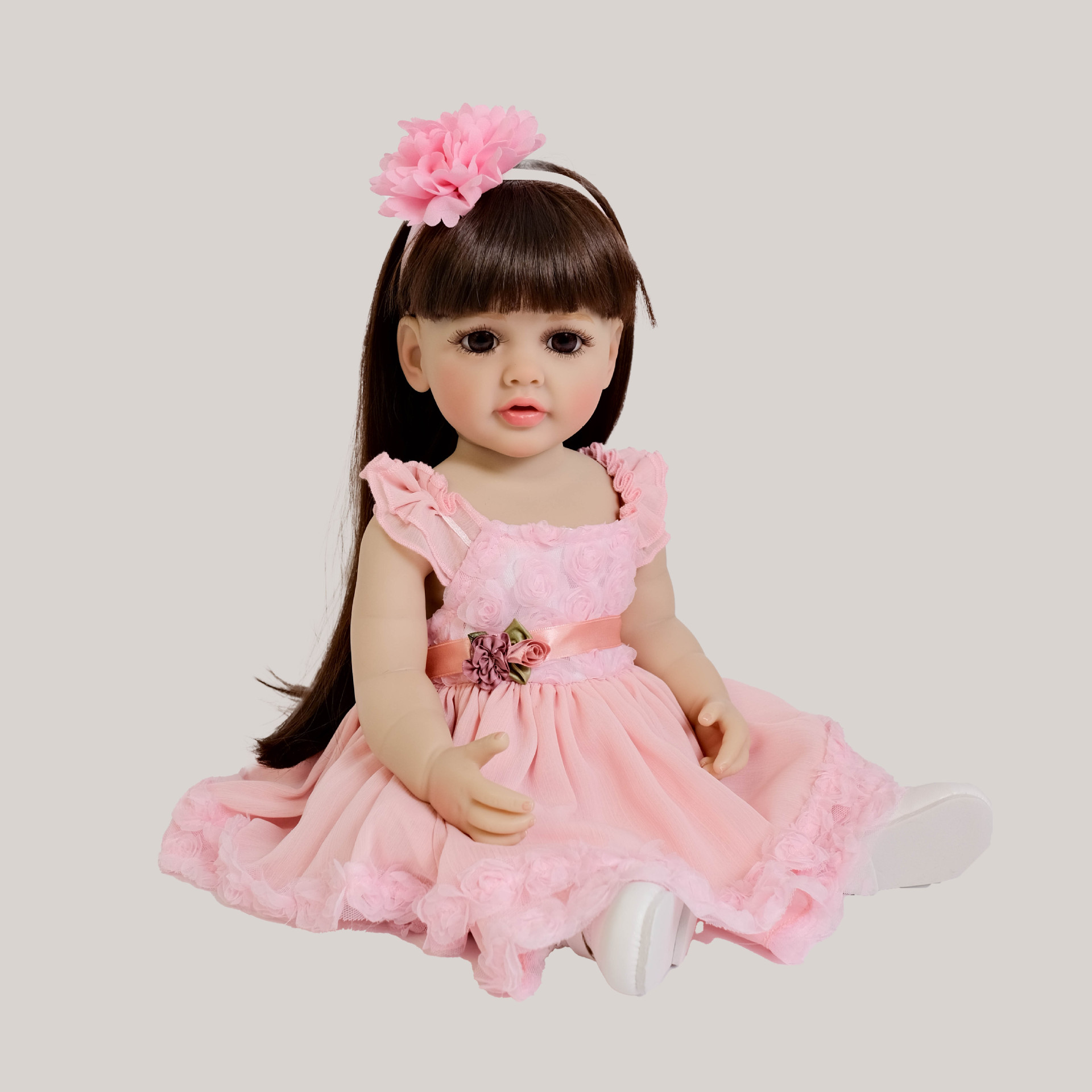 Cute 55 cm Long Hair Pink Girl - Kids Ethnic Fashion reseña y precio