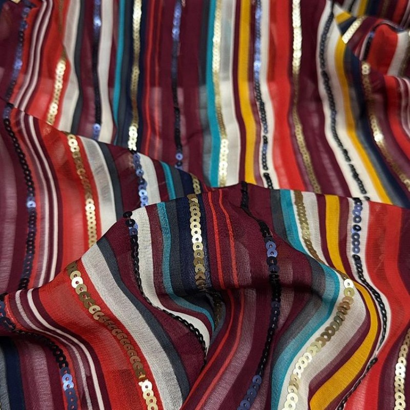 Colorful Striped Embroidered S - Ethnic Fashion Designer reseña y precio