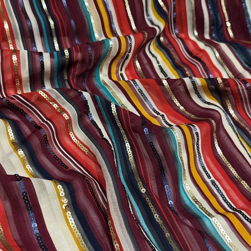 Colorful Striped Embroidered S - Ethnic Fashion Designer reseña y precio