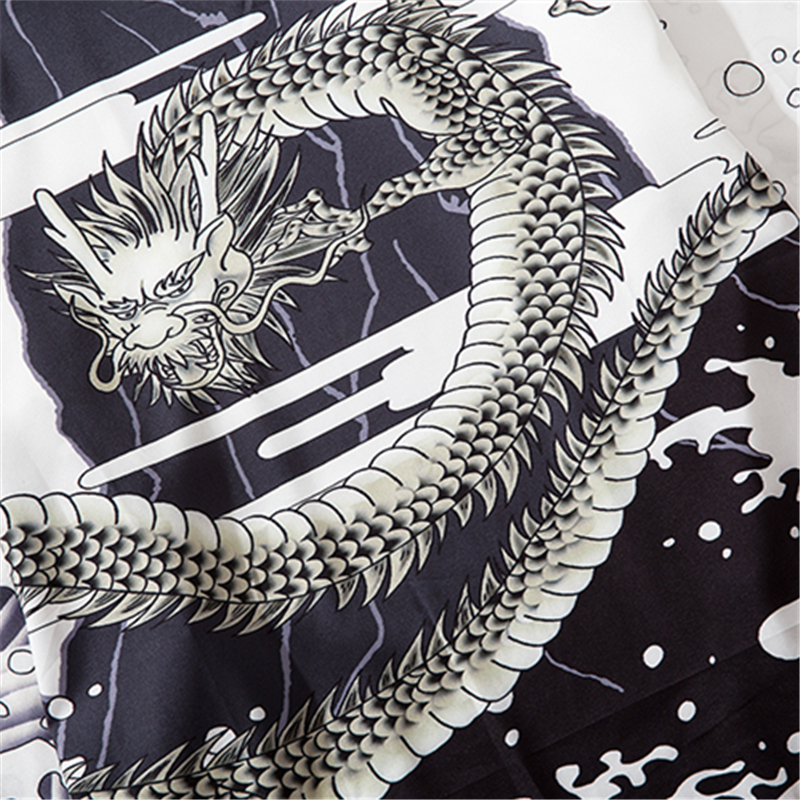 Yukata Male Chinese Dragon Cos - Haori Japanese Jacket reseña y precio