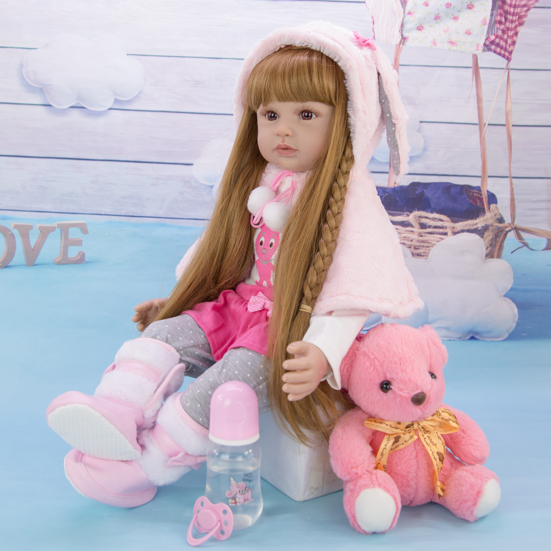 60cm Reborn Dolls With Long Ha - Ethnic Fashion Model reseña y precio