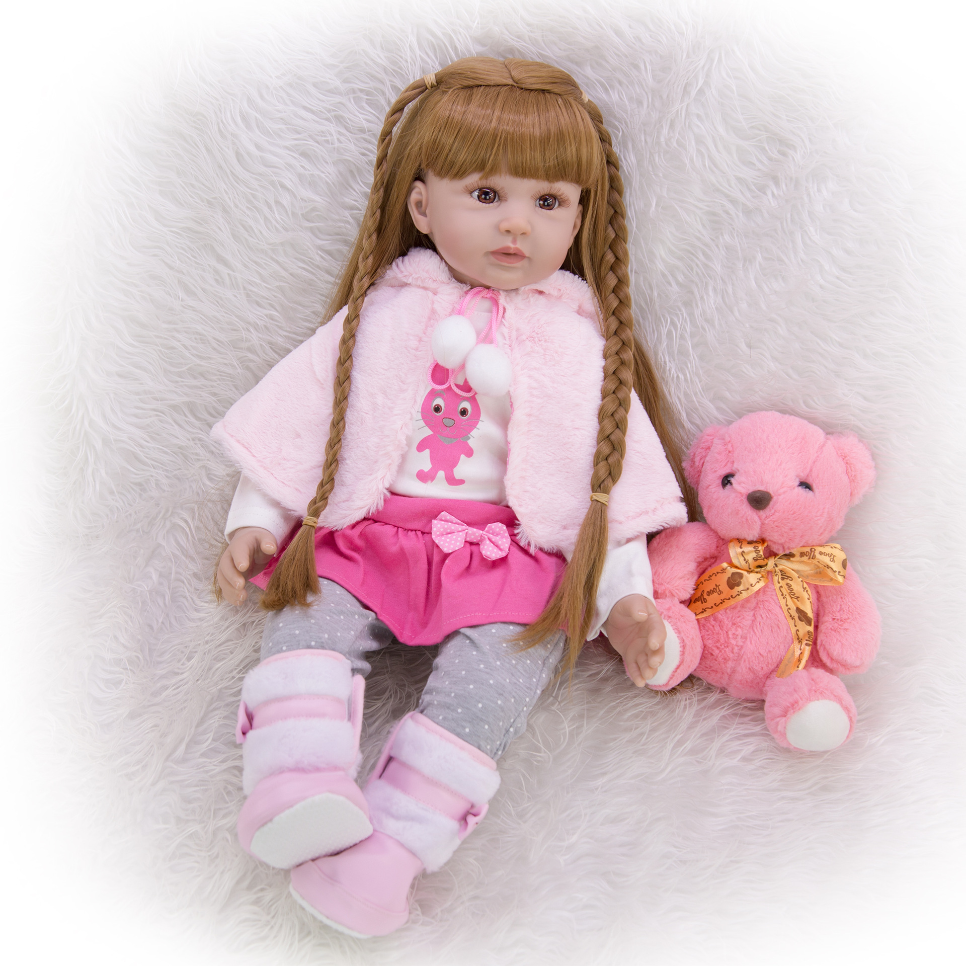 60cm Reborn Dolls With Long Ha - Ethnic Fashion Model reseña y precio