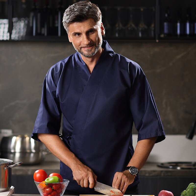 Chef Uniform 3/4 Sleeves Resta - Haori Japanese Jacket reseña y precio