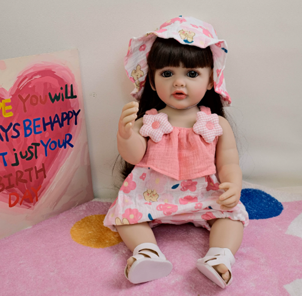 55 cm Long Hair Reborn Baby Gi - Kids Ethnic Fashion reseña y precio