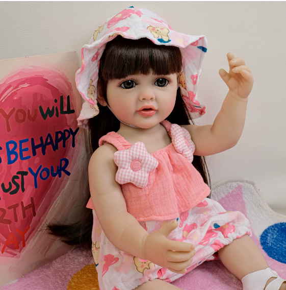 55 cm Long Hair Reborn Baby Gi - Kids Ethnic Fashion reseña y precio