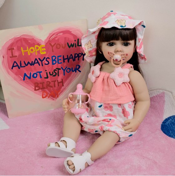 55 cm Long Hair Reborn Baby Gi - Kids Ethnic Fashion reseña y precio
