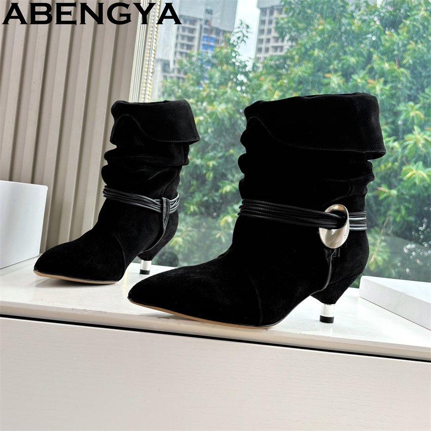 Pointy Toe Kitten Heels Ankle  - Ethnic Fashion Week reseña y precio