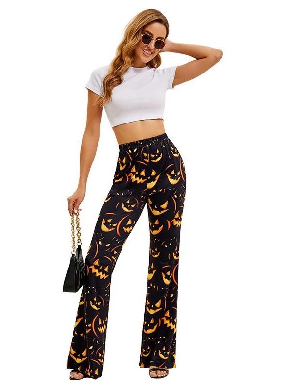 Halloween Bat Pumpkin Print Wo - Ethnic Wear Fashion Brand reseña y precio