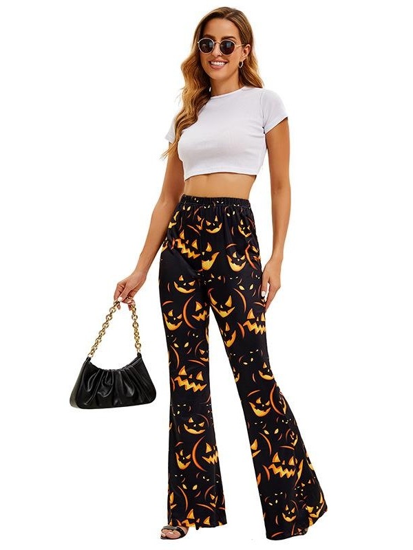 Halloween Bat Pumpkin Print Wo - Ethnic Wear Fashion Brand reseña y precio