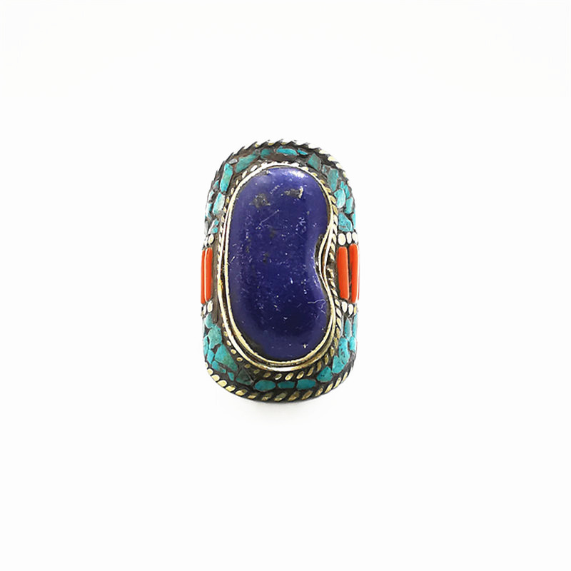 Tibetan Big Rings for Man Whit - Ethnic Fashion Com reseña y precio