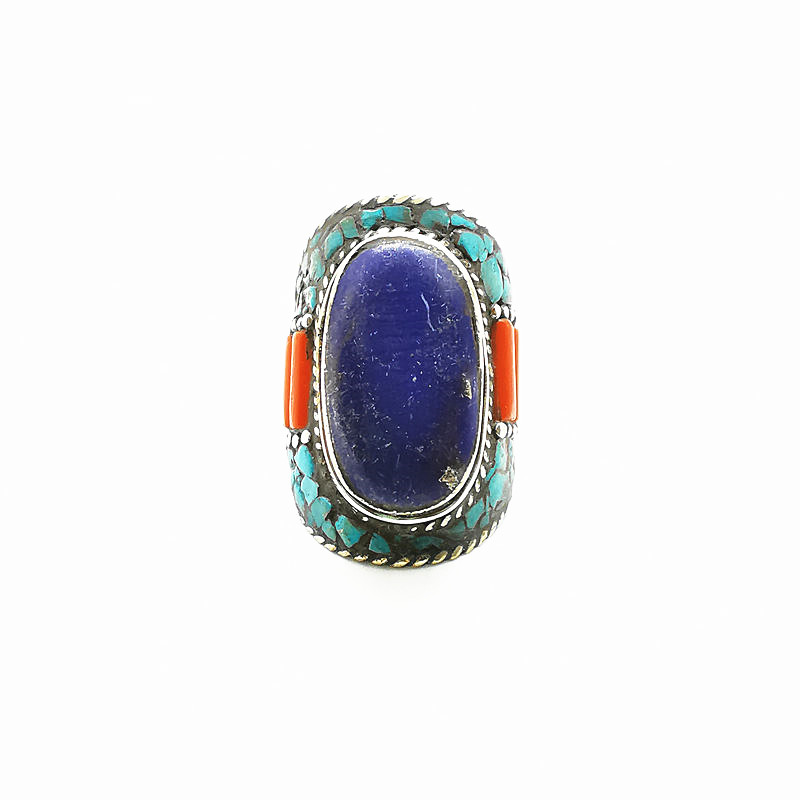 Tibetan Big Rings for Man Whit - Ethnic Fashion Com reseña y precio