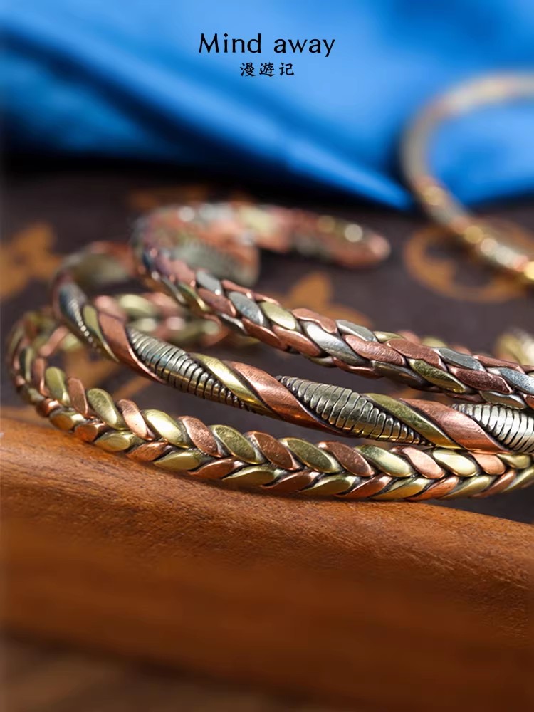 Indian Jewelry Red Copper Wrap - Ethnic Fashion Com reseña y precio