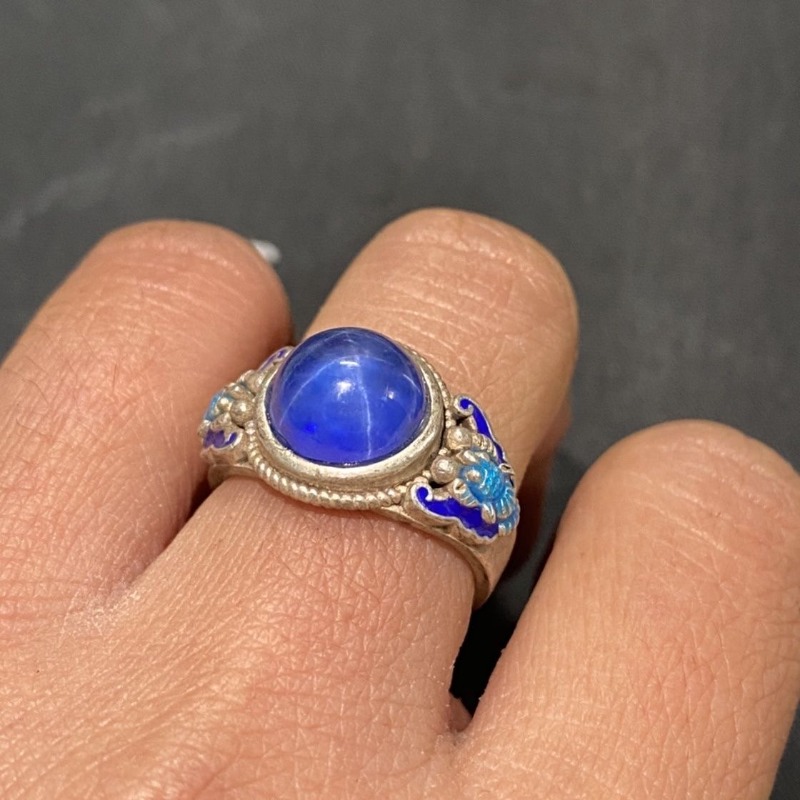 Ethnic Cloisonne Open Ring, Ex - Ethnic Wear Men'S Fashion reseña y precio