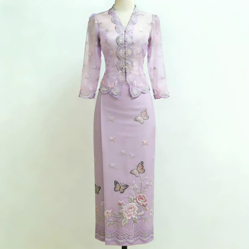 Little Nyonya Clothing Butterf - Batik Sarong Wrap reseña y precio