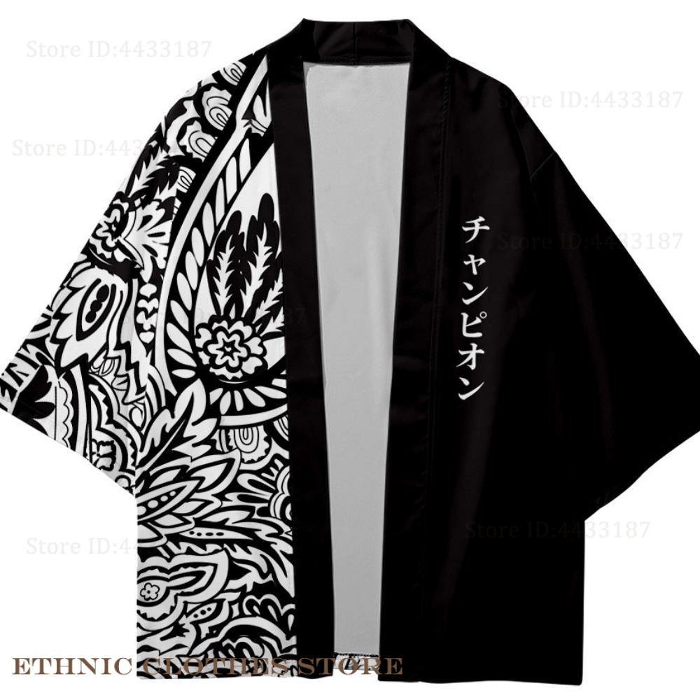 Plus Size 3XL 4XL 5XL Japanese - Haori Japanese Jacket reseña y precio