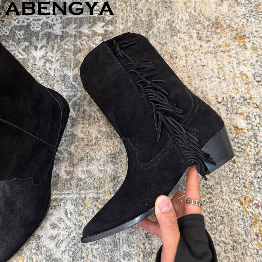 New Suede Tassels Designer Ank - Ethnic Fashion Week reseña y precio