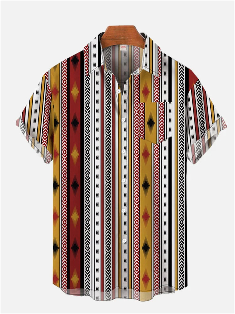 Retro men's linen shirt with e - Ethnic Wear Men'S Fashion reseña y precio