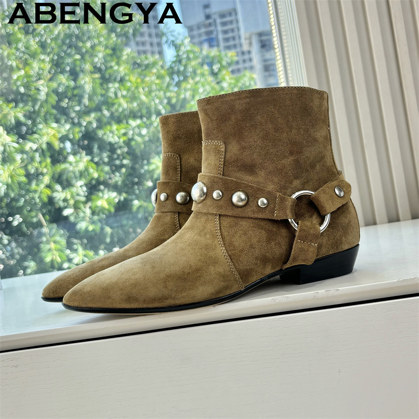 Winter Flat Ankle Boots for Wo - Ethnic Fashion Week reseña y precio