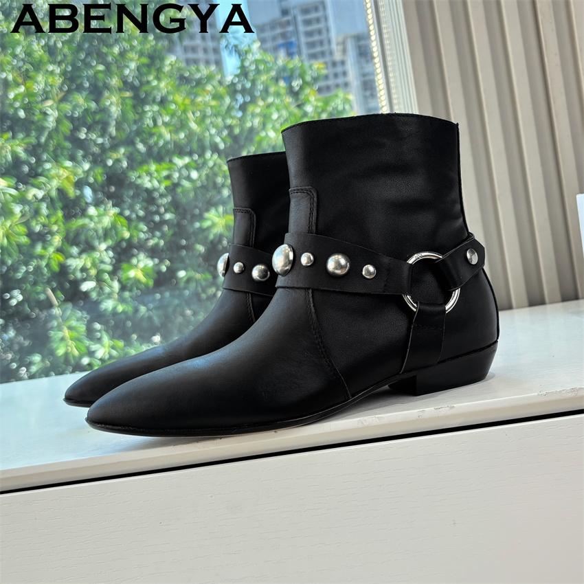 Winter Flat Ankle Boots for Wo - Ethnic Fashion Week reseña y precio