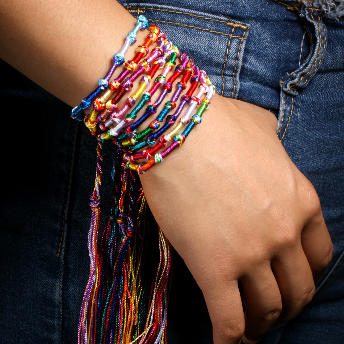 Bulk Buy Colorful String Brace - Ethnic Fashion Com reseña y precio