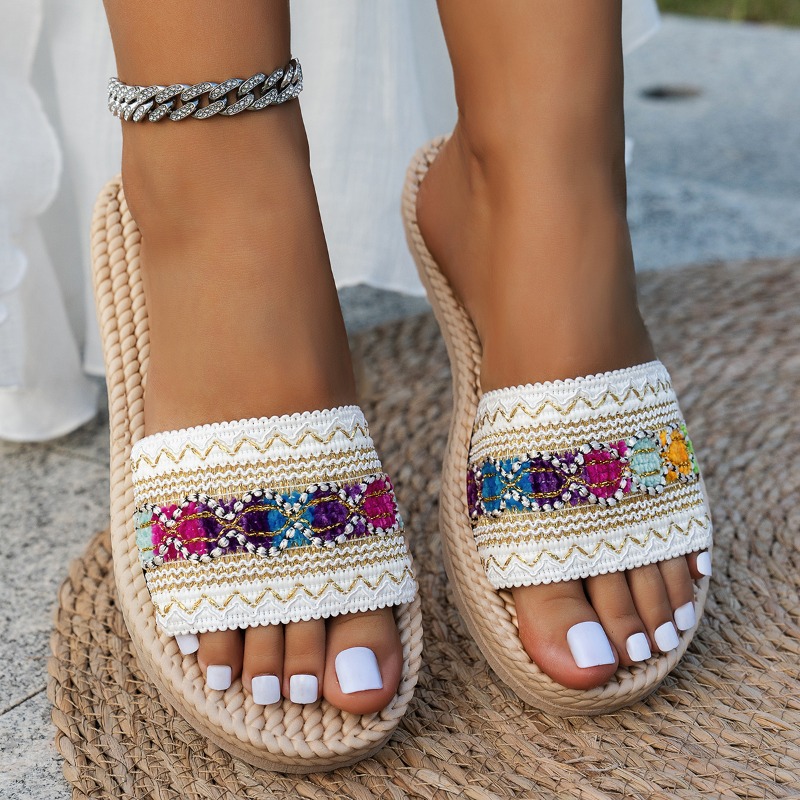 Women Slippers Outdoor Flat De - Ethnic Fashion Designer reseña y precio