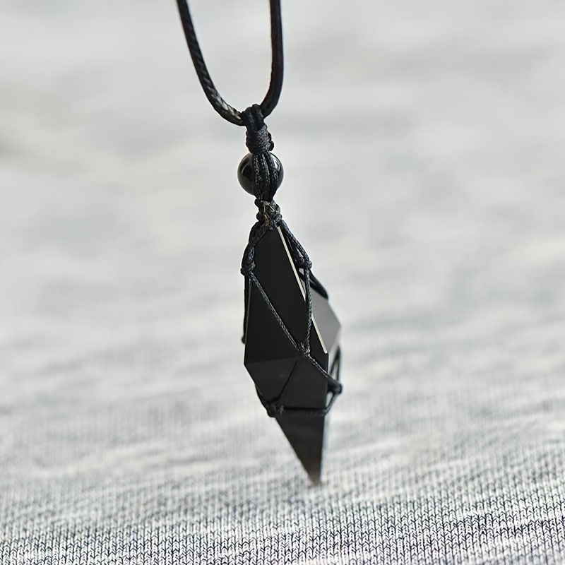 Black Obsidian Arrowhead Cryst - Ethnic Wear Men'S Fashion reseña y precio