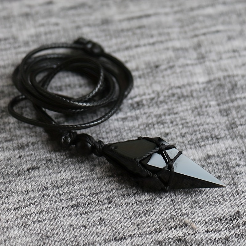 Black Obsidian Arrowhead Cryst - Ethnic Wear Men'S Fashion reseña y precio
