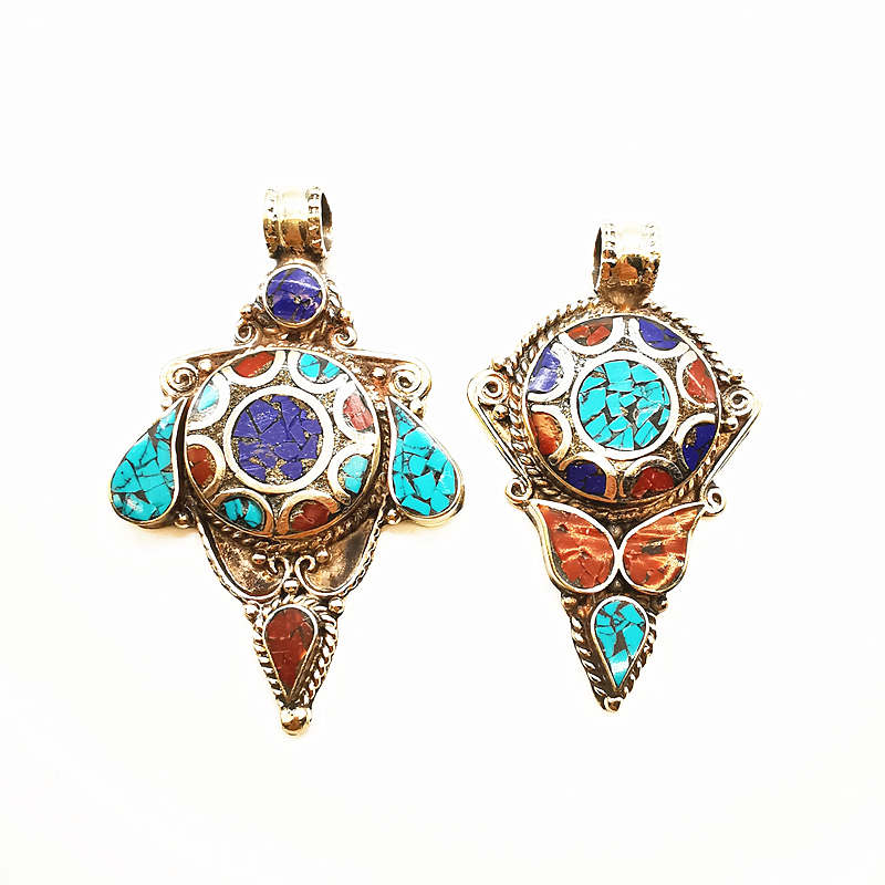 Nepal Hand Vintage Big Pendant - Ethnic Fashion Com reseña y precio