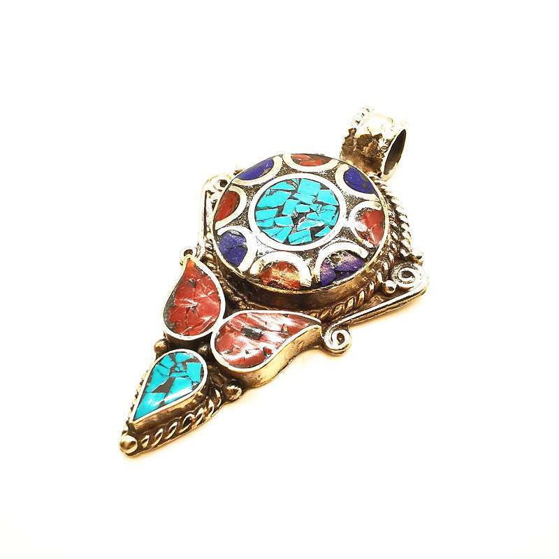 Nepal Hand Vintage Big Pendant - Ethnic Fashion Com reseña y precio