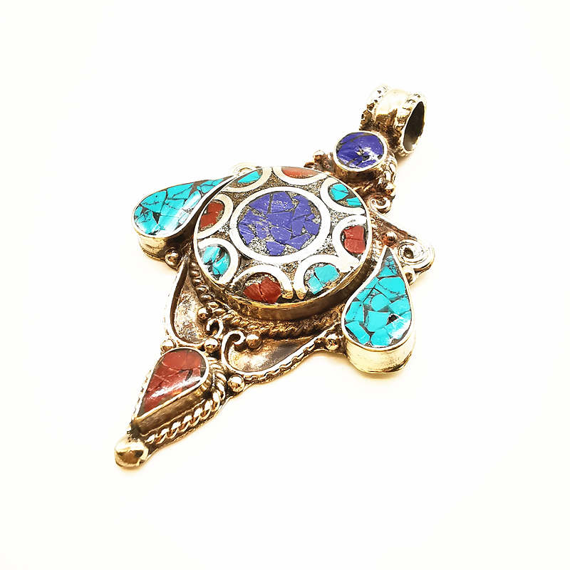 Nepal Hand Vintage Big Pendant - Ethnic Fashion Com reseña y precio