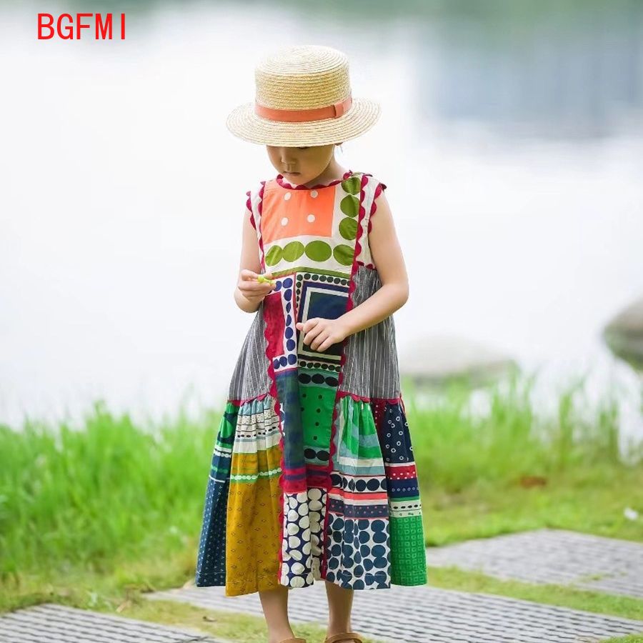 Kids Girls' Retro Dress 1-10Y  - Kids Ethnic Fashion reseña y precio